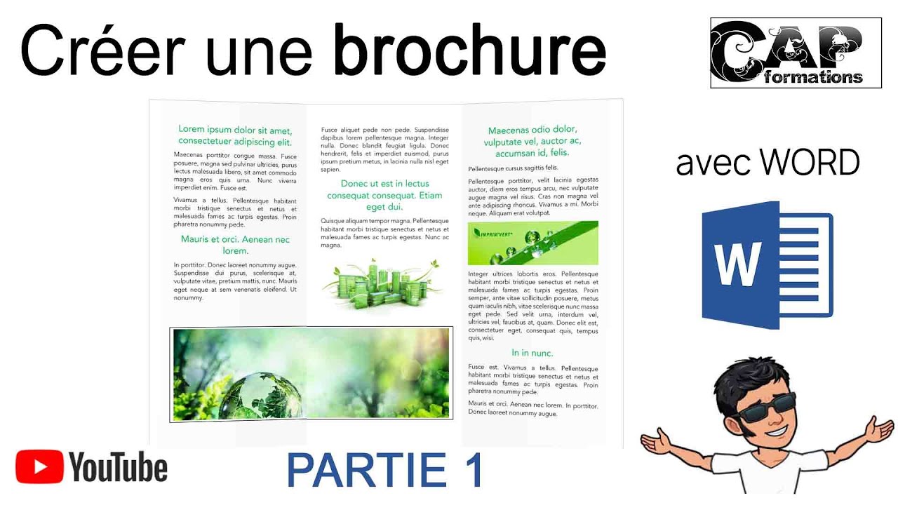 Comment réaliser une brochure 3 volets avec Word ? ( part 1)