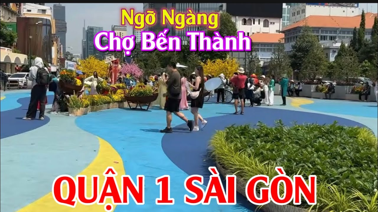Tết Đông Nghẹt! Chợ BẾN THÀNH Quận 1 Sài Gòn