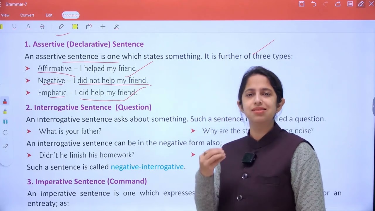 Grammar 7 | Chapter 1 | The Sentence