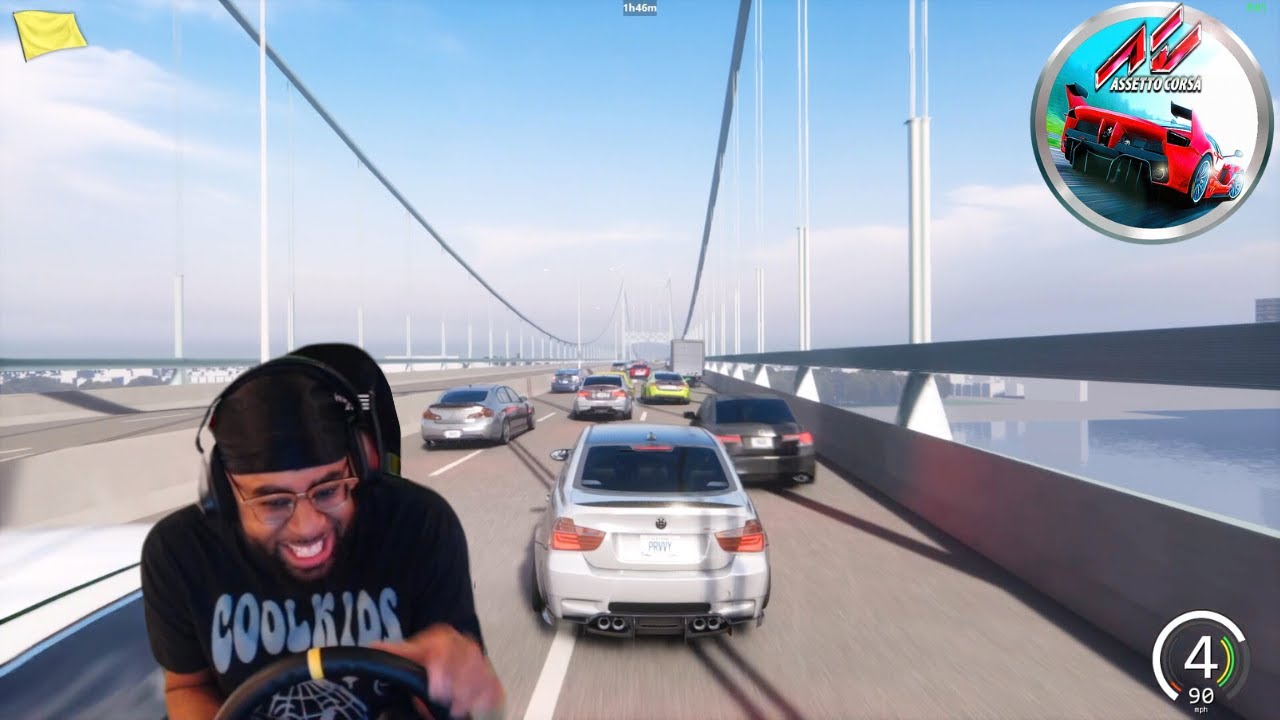 We played Assetto Corsa with NO ABS... TERRIBLE IDEA lmaooo