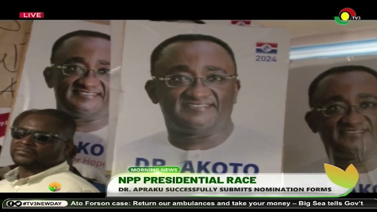 NPP Presidential Primaries: Dr Appraku Successfully submits nomination forms