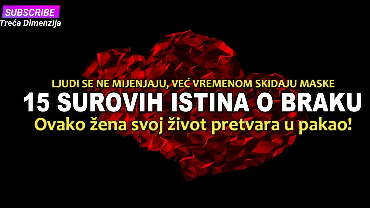 15 SUROVIH ISTINA O BRAKU: Ovako žena svoj život pretvara u pakao!
