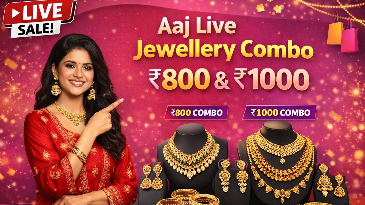 Live Jewellery Sale 💎 | ₹800 & ₹1000 Jewellery Combo | Deals#youtubeshorts #trending #viral #shorts