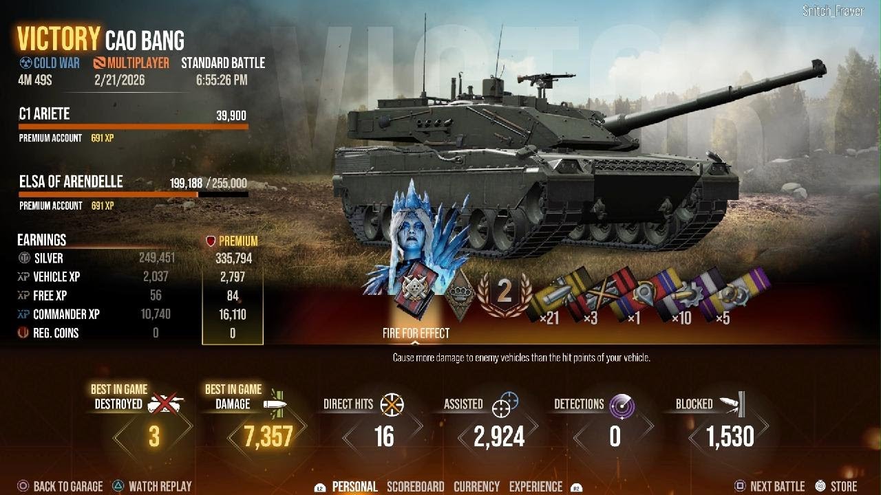 World of Tanks - C1 Ariete - MVP
