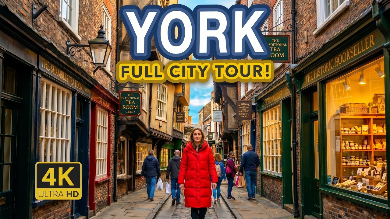 YORK England | A Cinematic Walking Tour of England's Best City (4K)