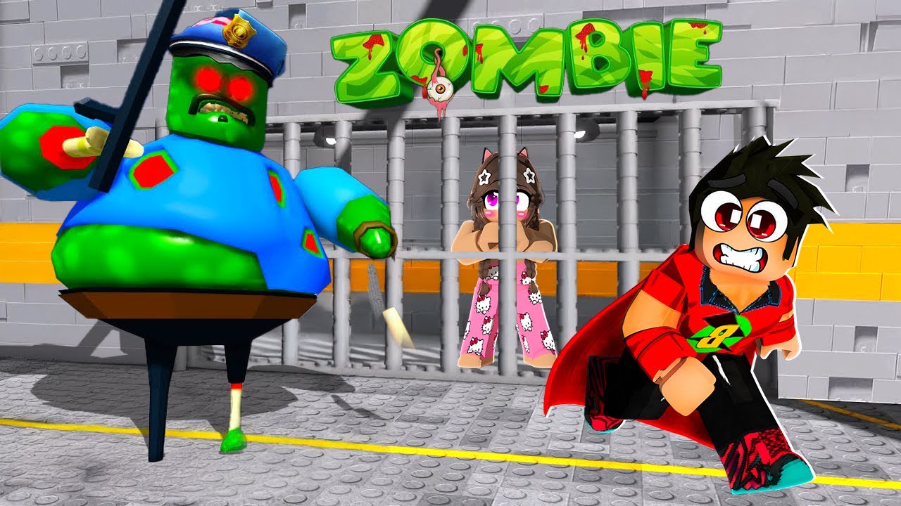 Aybüke ile Zombi Hapishanesinden Kaçıyoruz! - Roblox Barry Prison Zombie