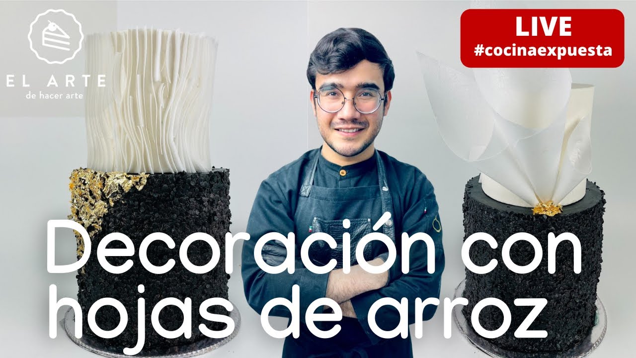 Técnicas aplicadas con hojas de arroz - Cocina  expuesta