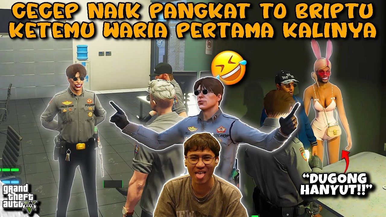 CECEP KETEMU WARIA PERTAMA KALI WKWK!! NAIK PANGKAT JADI BRIPTU WKWK!! || GTA V ROLEPLAY