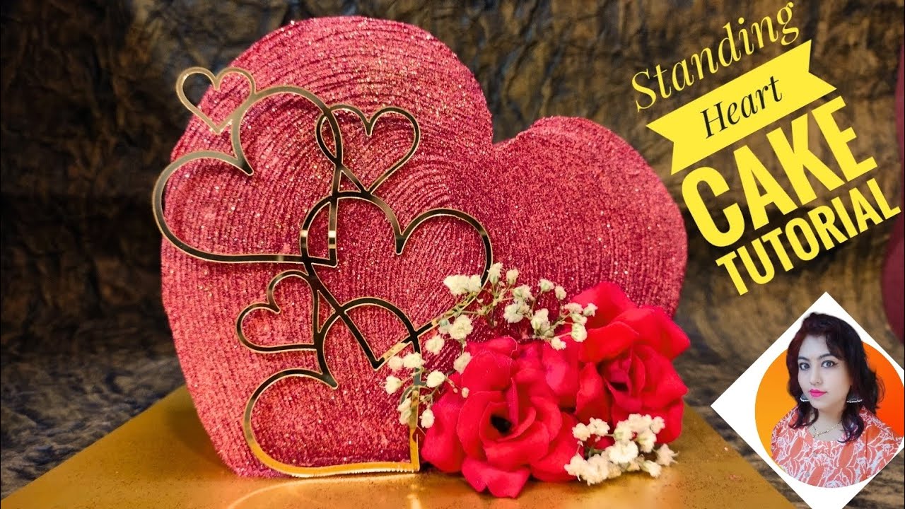 Surprise Your Love with this Easy Standing Heart Cake / Cake Top Forward Valentine's Day Tutorial