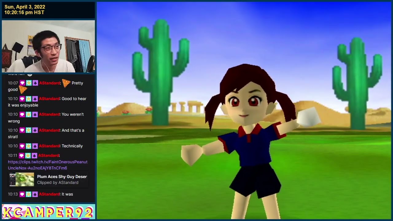 Mario Golf (N64) - Plum vs. CPU Metal Mario - Shy Guy Desert