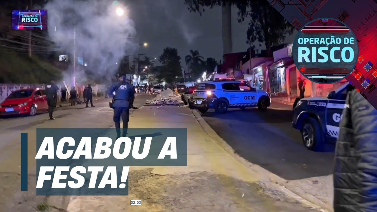 FIM DO 'BAILÃO'! Policiais colocam fim em baile funk e prendem homem armado