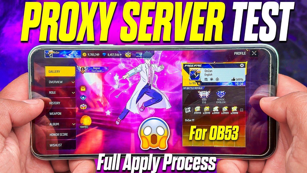 Free Fire Proxy Server Test - After OB53 Update 😱