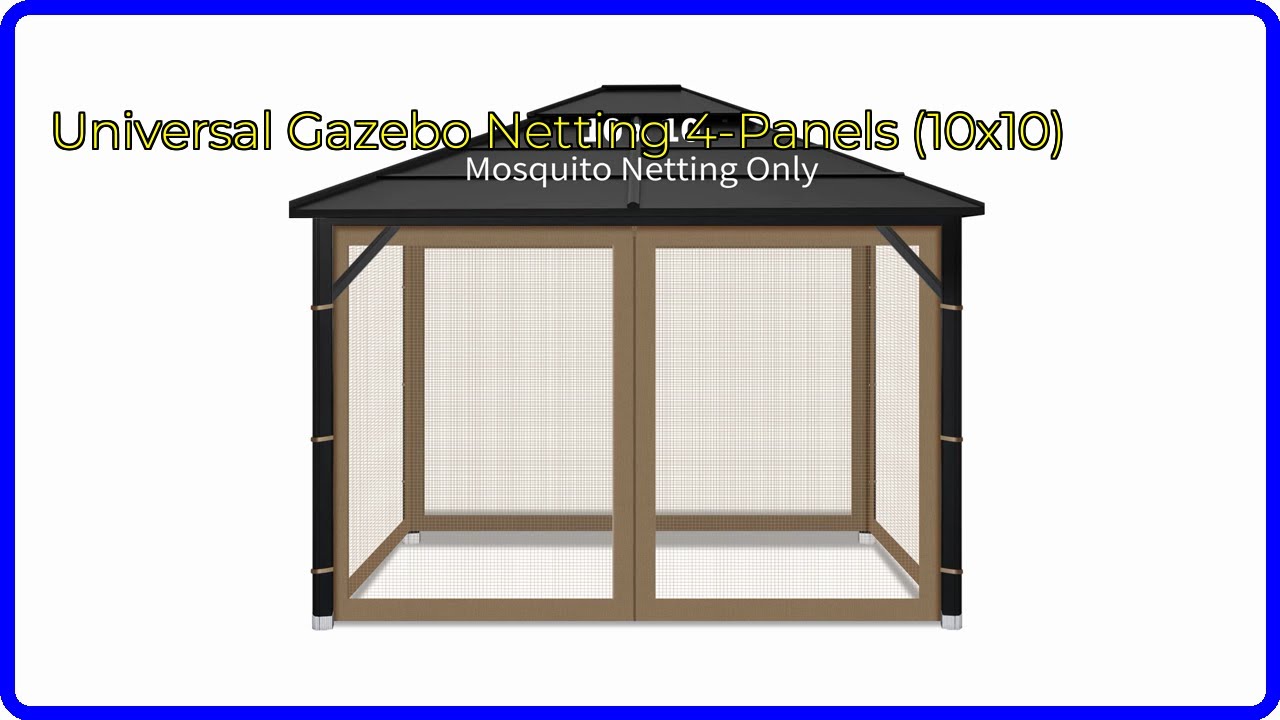 REVIEW (2026): Universal Gazebo Netting 4-Panels (10x10). First Look.