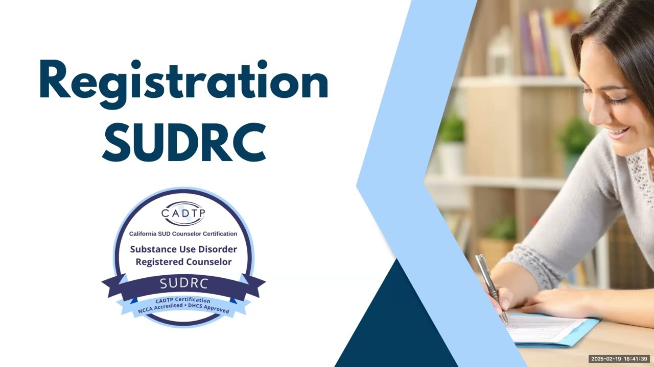 Substance Use Disorder Counselor Certification