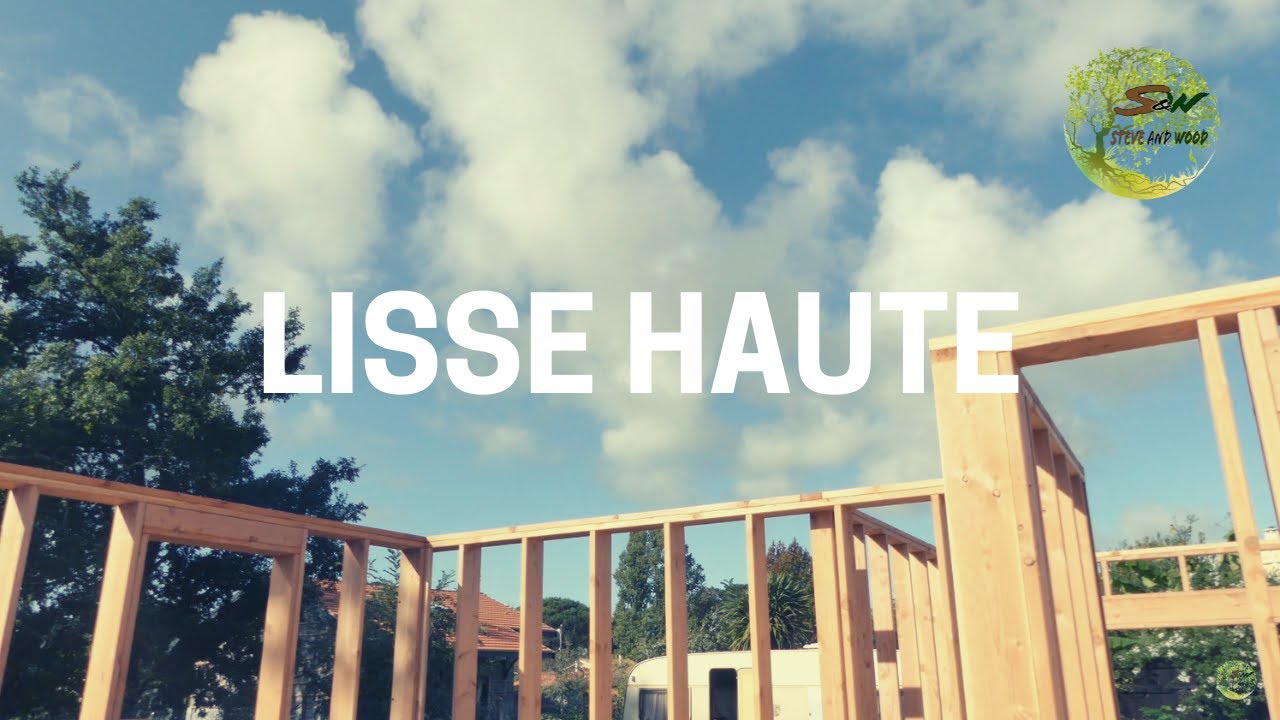 Construction Maison Ossature Bois - Installation de la lisse haute 