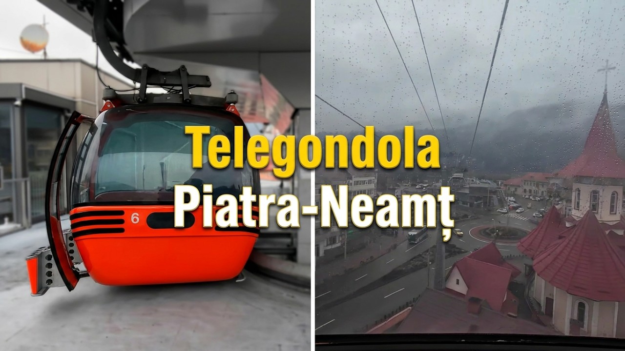 Telegondola din Piatra-Neamț. Urcarea