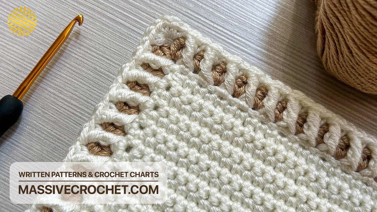 BEAUTIFUL & EASY Crochet Border for Beginners! 🥰 STUNNING Crochet Edging for Blankets and Shawls