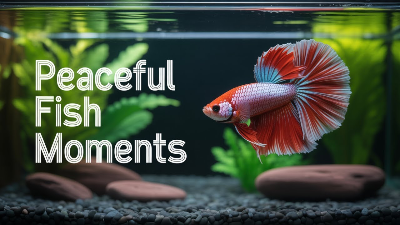 Relaxing Betta Fish in Aquarium | Calm Underwater Ambience