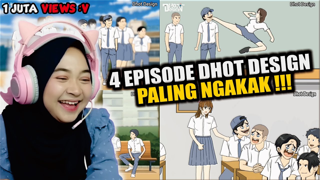 KONA Malak Anak Baru & Persiapan MOS - DHOT DESIGN The Best ||  #dhotdesign #reaction #anime