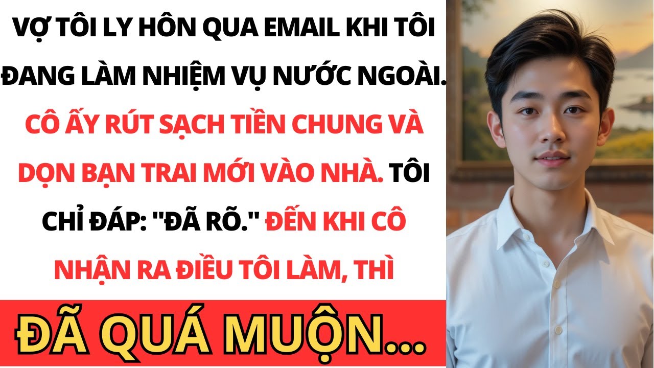 Vợ tôi ly hôn qua email khi tôi đang công tác xa & rút sạch tiền chung; Nhưng tôi đã…