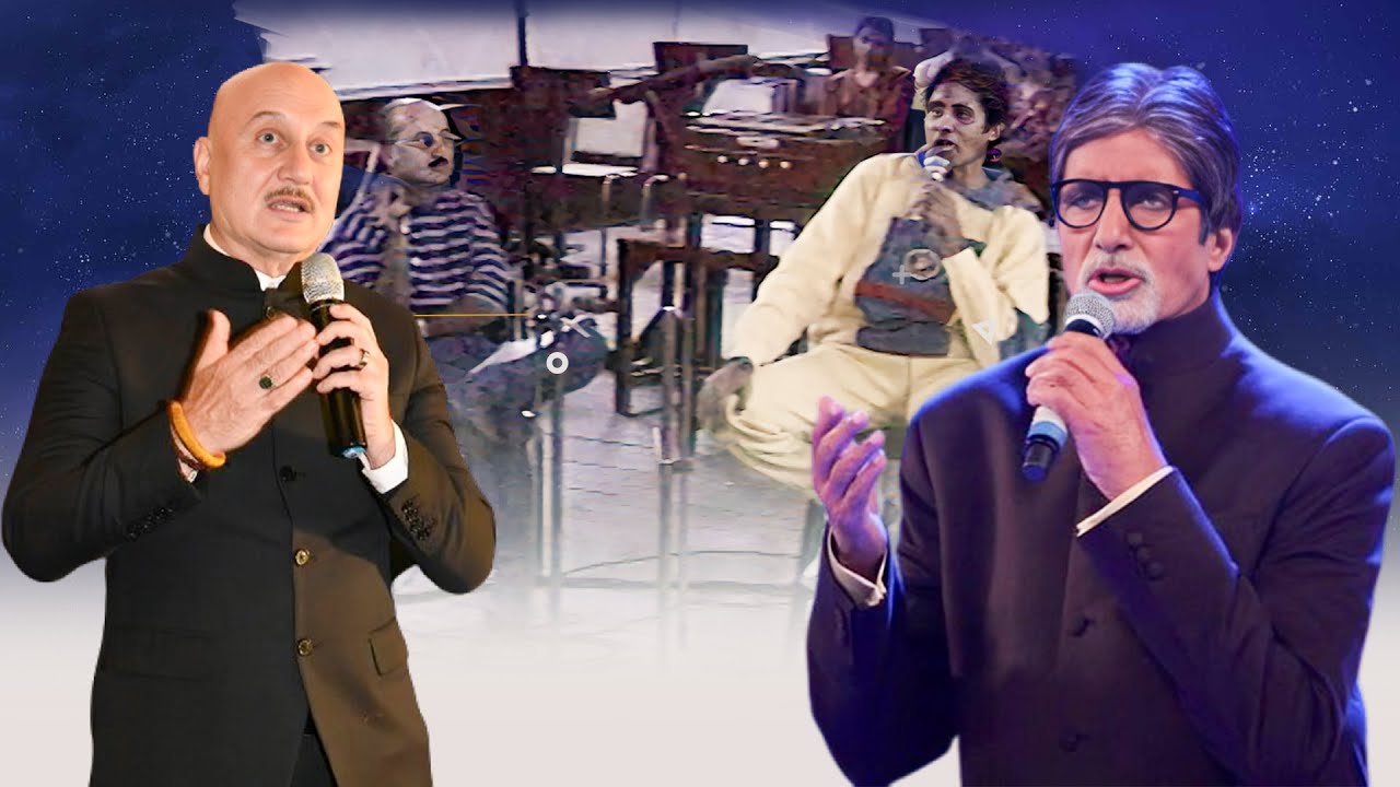 Amitabh Bachchan & Anupam Kher's Backstage Rehearsal On Bollywood Hits | Flashback Video