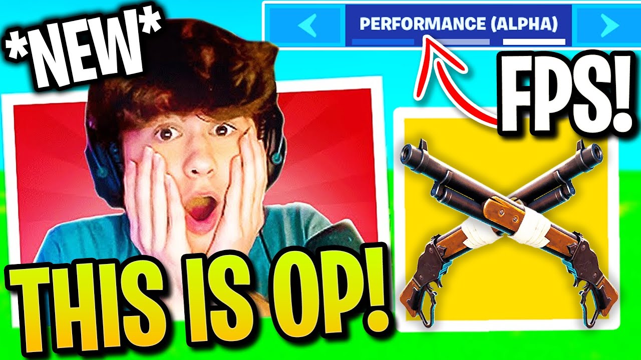 Bugha Tries *NEW* Pump Shotgun & UPDATED Performance Mode! (DOUBLE Your FPS!)