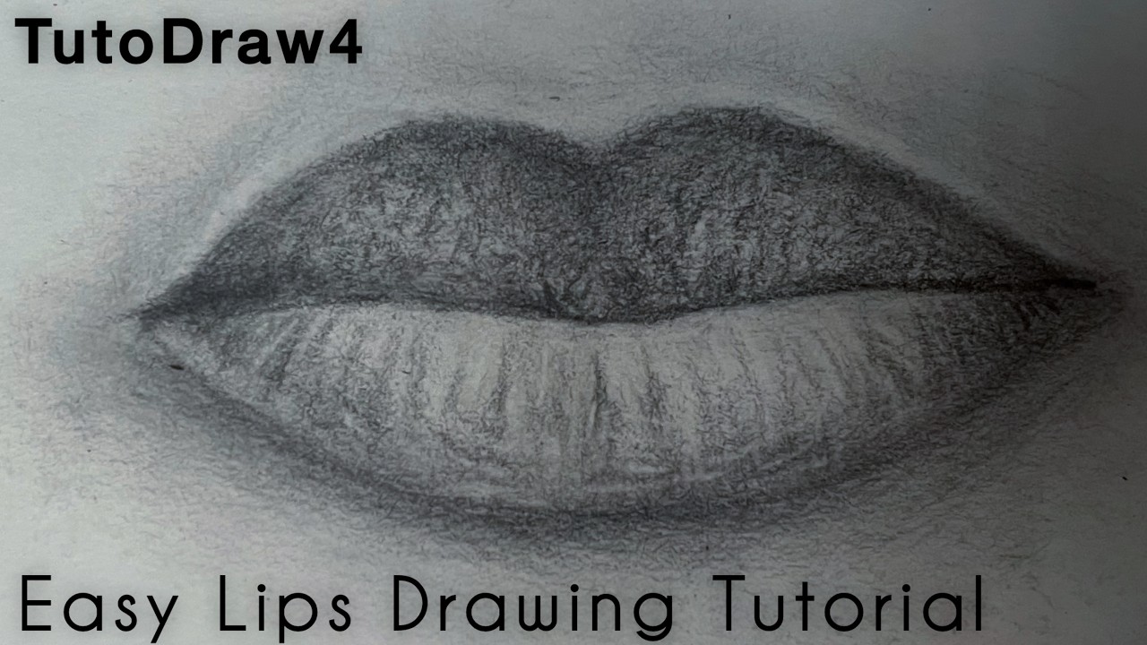 Je Easy Lips Drawing Tutorial – Step by Step for Beginners Pencil Sketch Guide #4