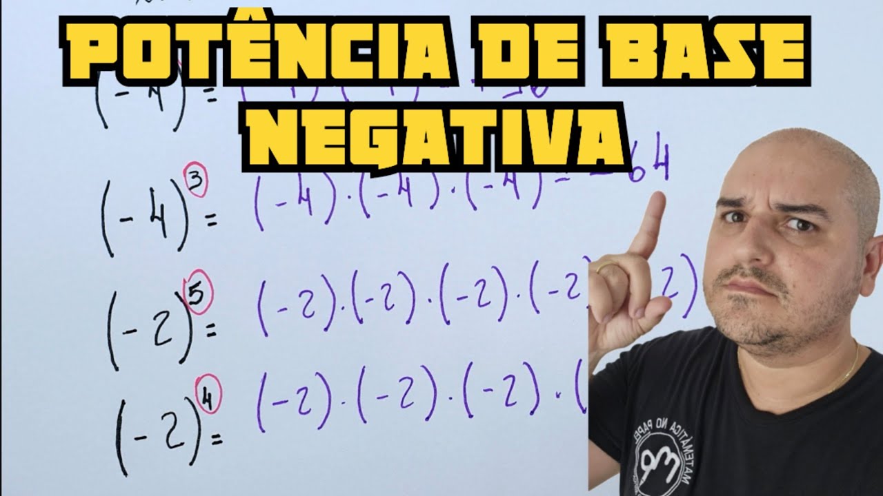 Potência de base negativa