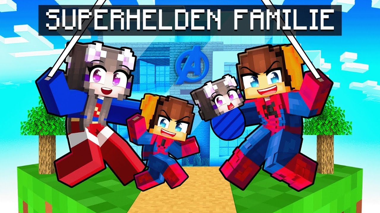 LUKE hat eine SUPERHELDEN FAMILIE in Minecraft