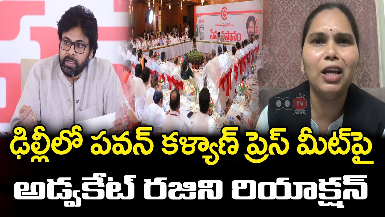 పవన్ కళ్యాణ్ ప్రెస్ మీట్ పై అడ్వకేట్ రజిని Advocate Rajini Pawan Kalyan Press Meet In Delhi : PDTV