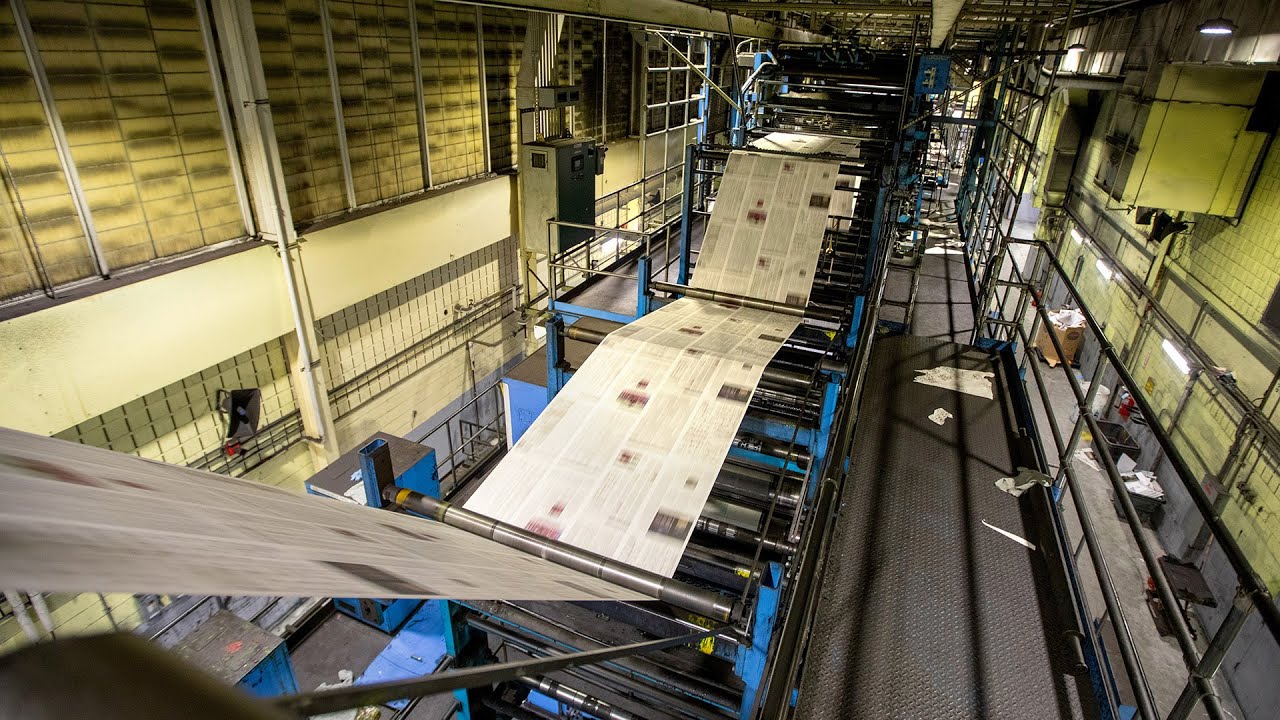 Tour The Star-Ledger newspaper printing facility (WITH MUSIC)