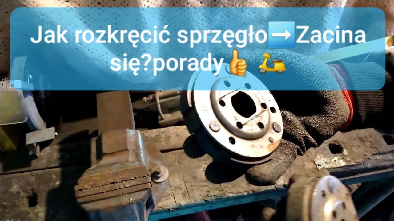 Sprzęgło w skuterze się zacina, jak rozkręcić sprzęgło, dzwon sprzęgła, korektor poradniki 2021R
