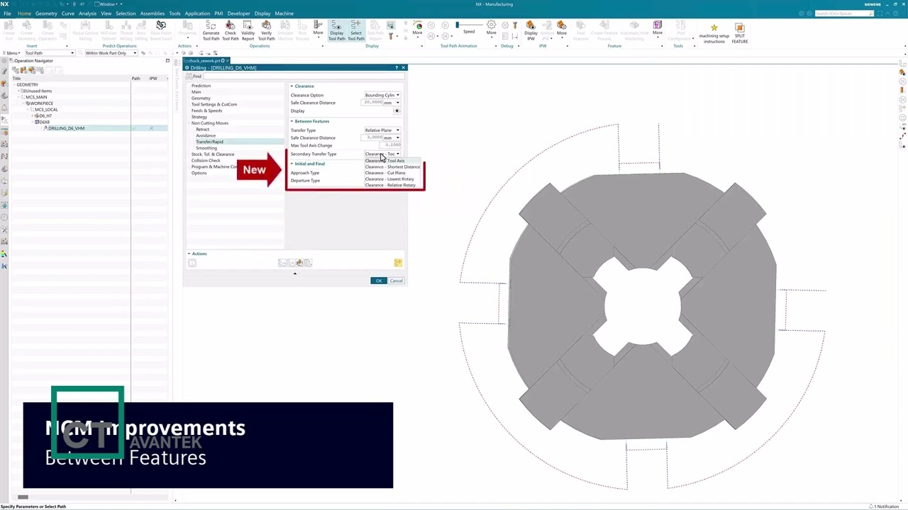 Mejoras en el Procesamiento de Agujeros en NX CAM 2406 - ¡Optimiza tu Producción con NCM!