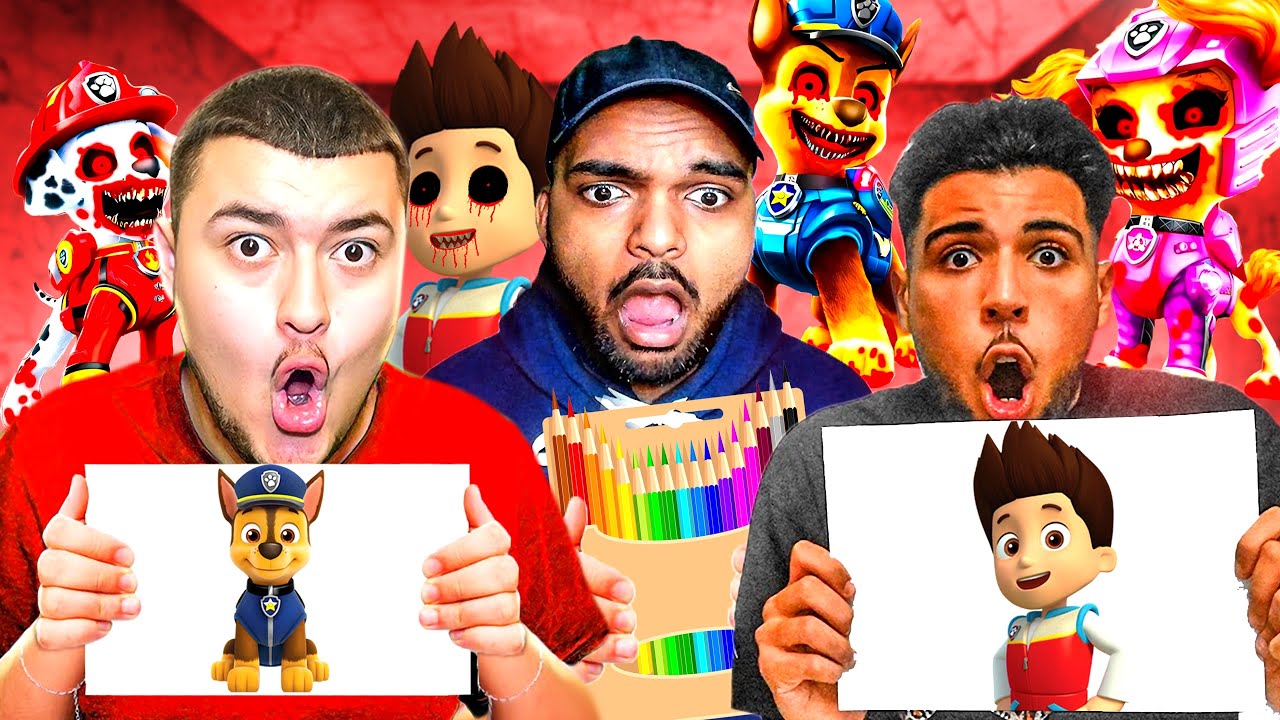 TWINNER ET SOUKA DESSINE LA PAT PATROUILLE DANS LA VRAIE VIE  !