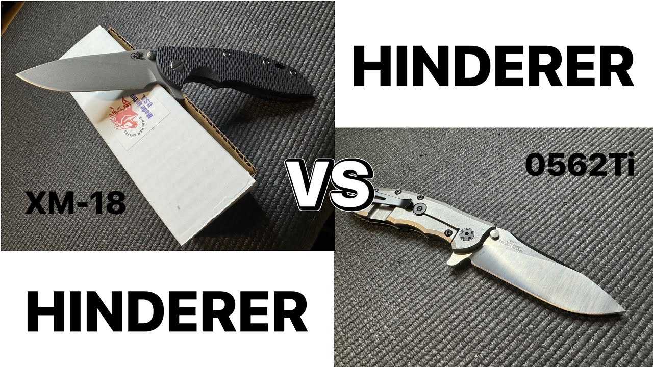 Comparing ZT Hinderer 0562 Ti to Hinderer XM-18 side by side. Hinderer vs. Hinderer