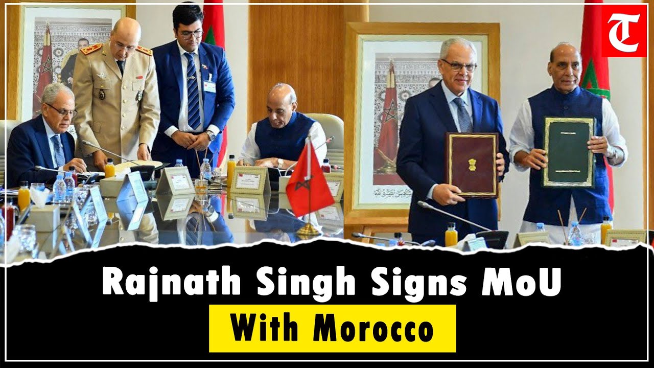 Rajnath Singh signs defence cooperation MoU with Morocco during official visit to Rabat