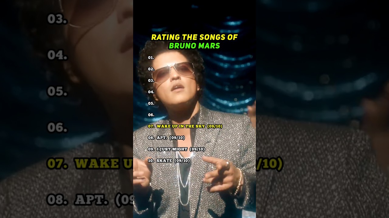Rating Bruno Mars Songs 🎤 | All Time Hits | Classics Dancing Songs