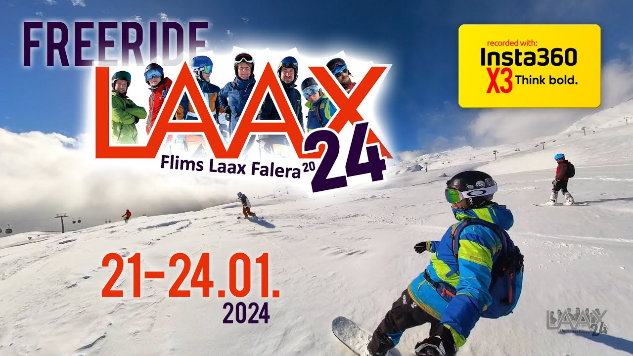 Freeride-Snowboarding Laax 2024