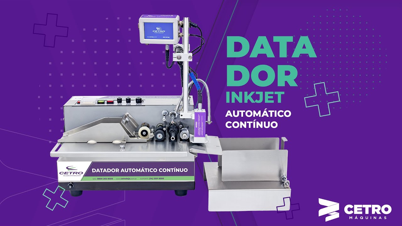 Datador Inkjet Automático Contínuo