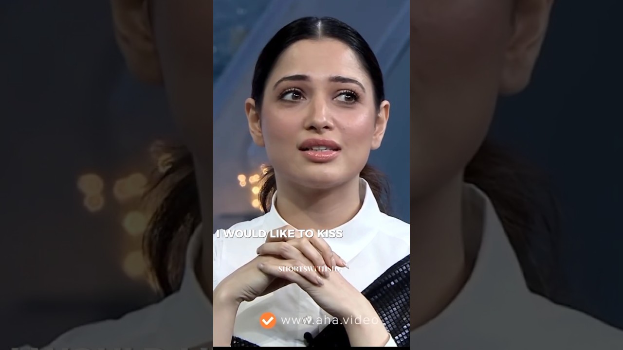 Whom would Tamanna🌼 like to kiss?🌈|#tamannaah #samantha #interview