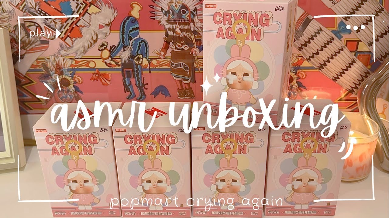 ASMR POP MART Crybaby Crying Again Unboxing 🎀 I went on an emotional rollercoaster...