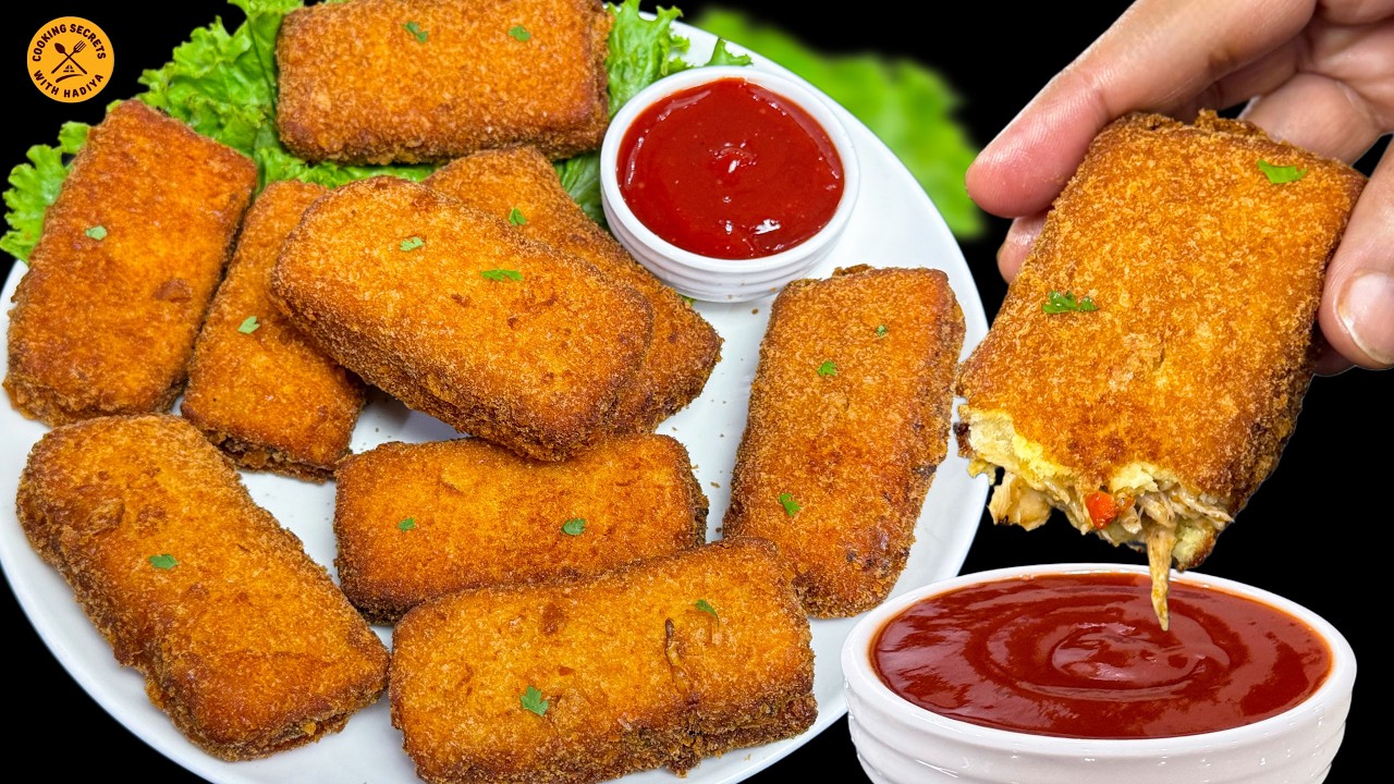 Crispy Chicken Cheese Mayo Bread Roll Recipe for Ramzan | Make and Store Bread Roll Recipe