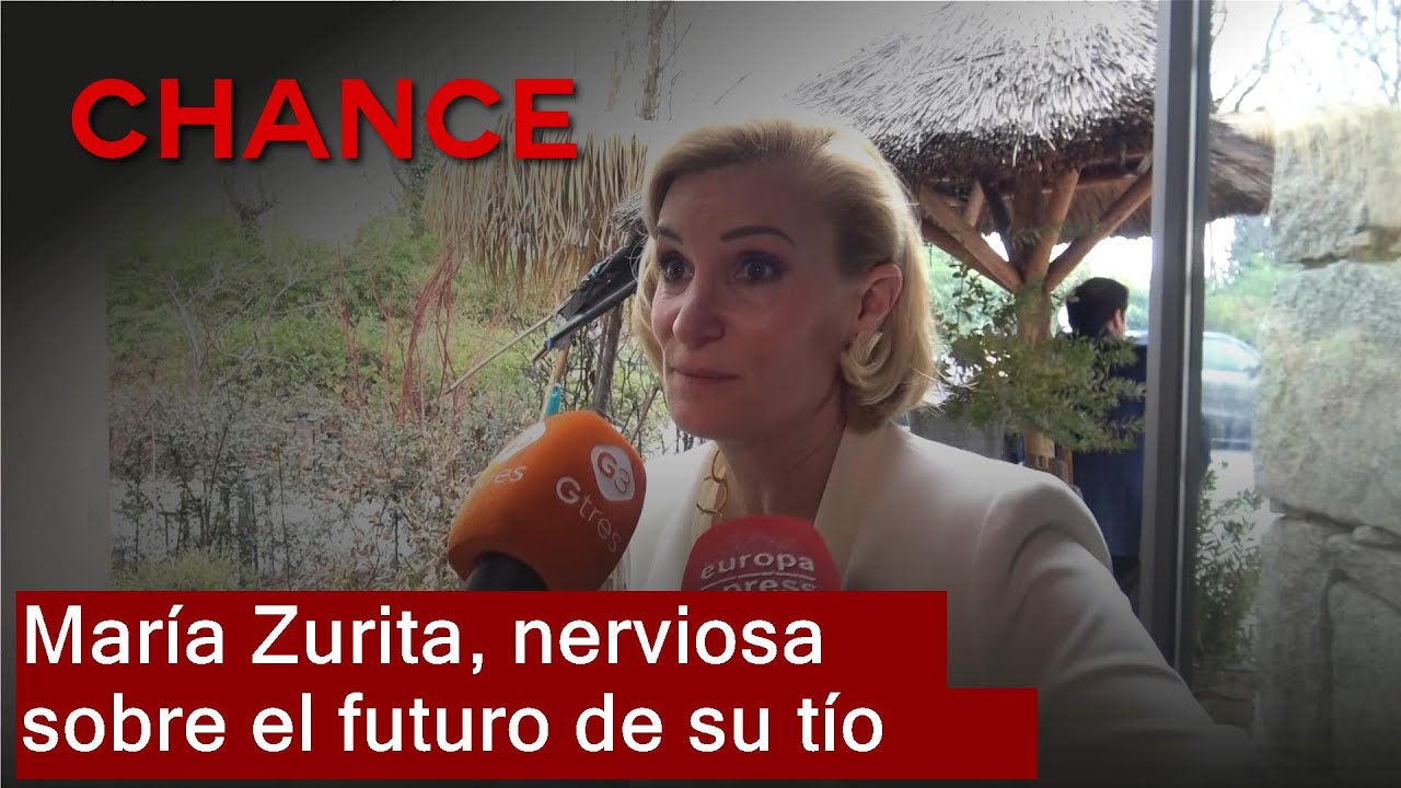 María Zurita, visiblemente nerviosa al preguntarle por el futuro de su tío, el Rey Juan Carlos