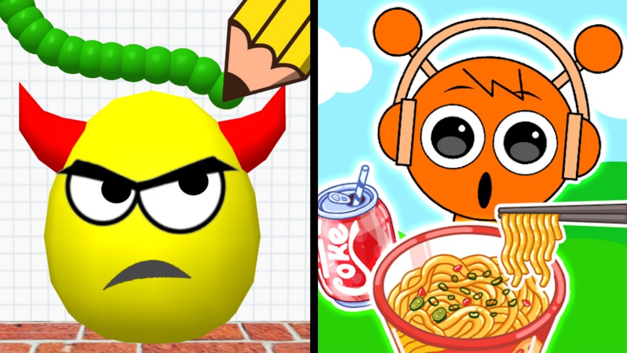 Draw To Smash Vs Monster Mukbang 🐣✏️🤖🦊 Max All Levels Android iOS Gameplay Ep 349