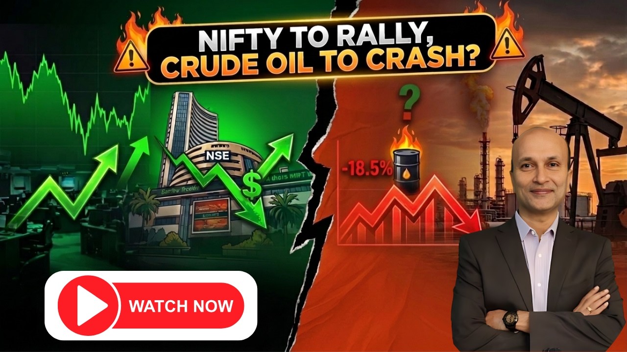 Nifty Set to Rally with Crudeoil Crash! Today at 4pm