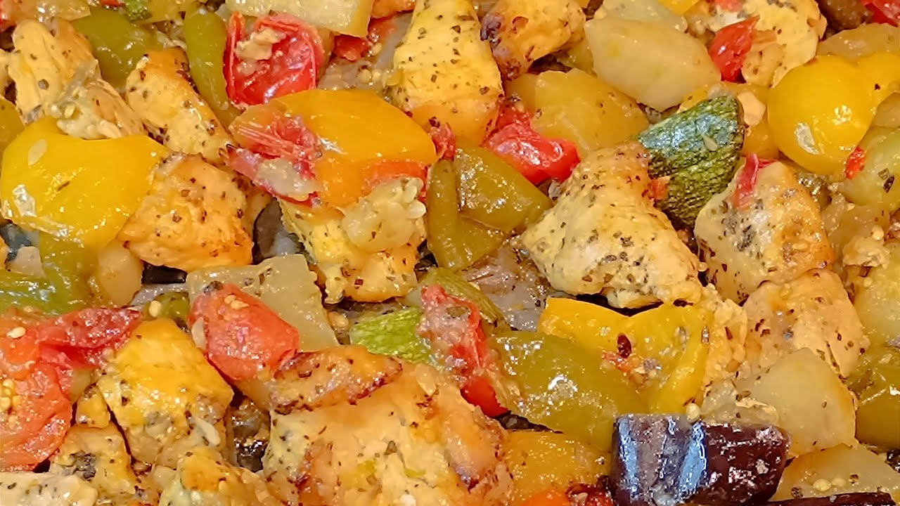 PETTO DI POLLO all'ortolana colori e gusto vanno di pari passo