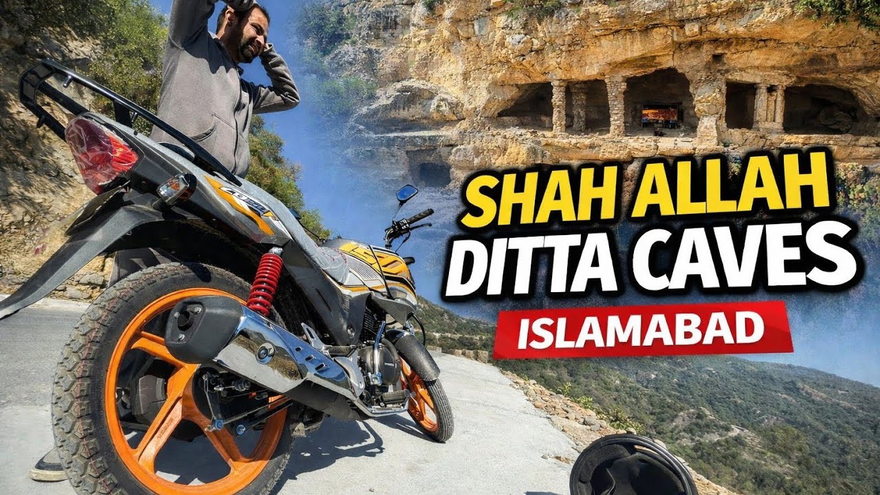 Ride to Shah Allah Ditta Caves | Honda CB 150F | First Vlog Adventure