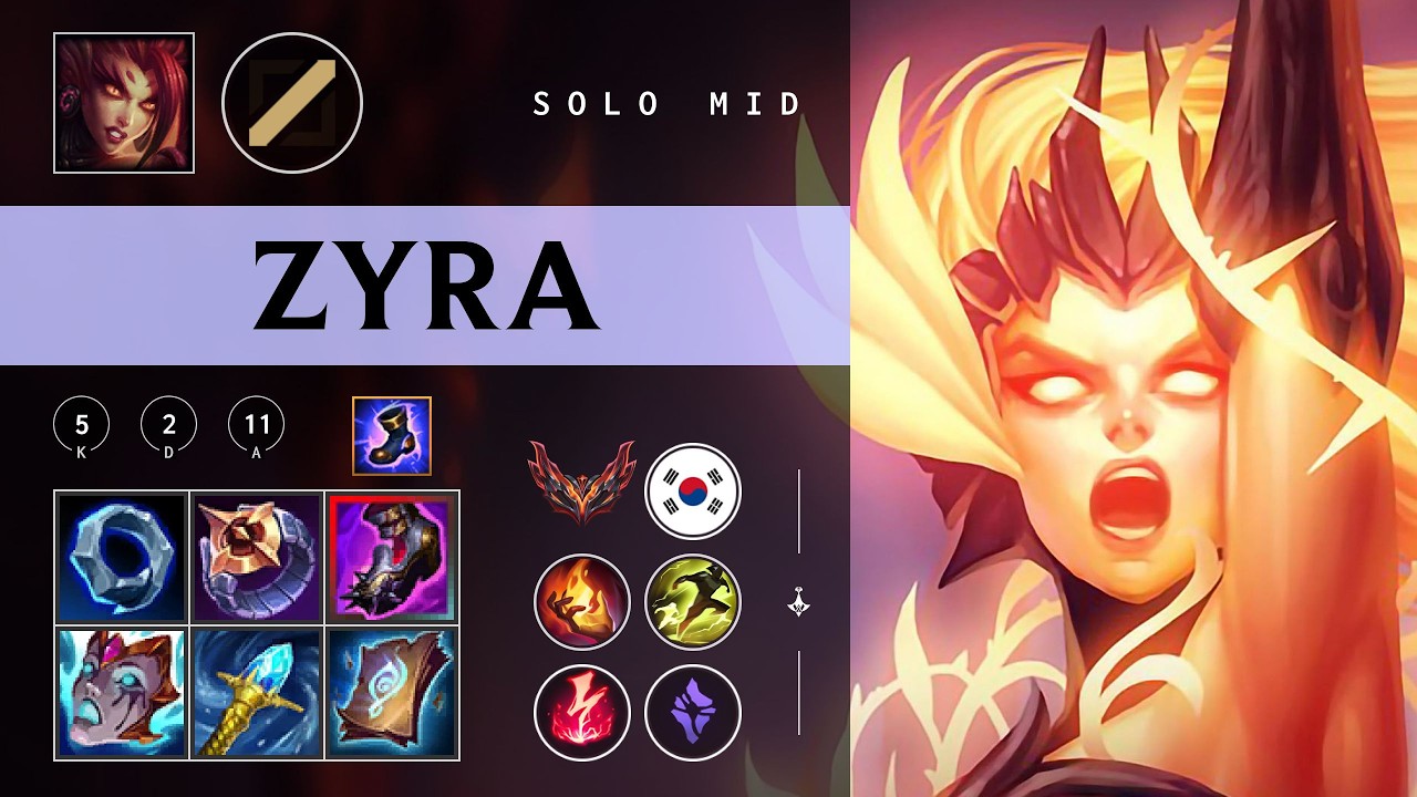 Zyra Mid vs Ryze - KR Grandmaster Patch 26.04