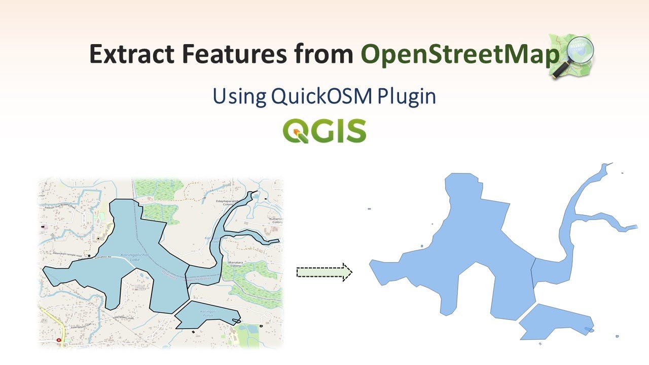Extract Features as Polygons from Openstreet Map in QGIS | QuickOSM Plugin
