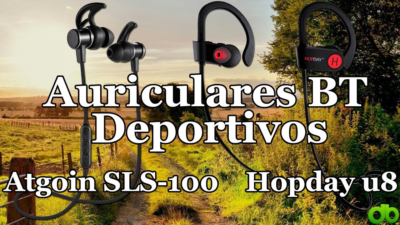 Auriculares BT deportivos Atgoin BT565M SLS-100 y Hopday U8 Unboxing y Review